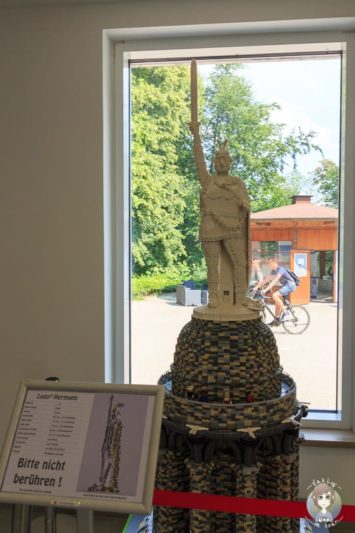 Der kleine Herrmann in der Ausstellung im Kompetenzzentrum Wandern WALK am Hermannsdenkmal