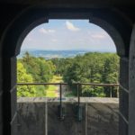 Erster Blick von der Aussichtsplattform auf dem Hermannsdenkmal Detmold