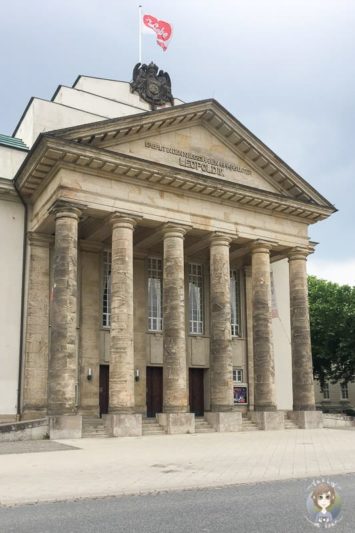 Blick auf das Landestheater von Detmold