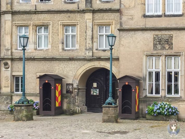 Der Eingang vom Fürstlichen Residenzschloss Detmold