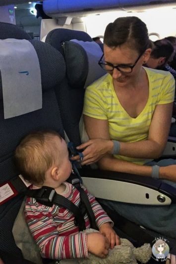 Unser Rückflug mit dem CARES Gurt