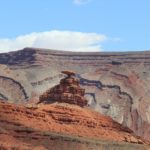 Blick auf die Steinsformation Mexican Hat in Arizona