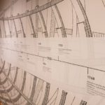 Eine Karte mit der Geschichte der Seefahrt im IMM Hamburg