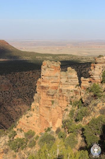 Sonnenuntergang am Desert View Point am Grand Canyon