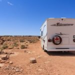 Camping im Goosenecks State Park in Mexican Hat, Arizona