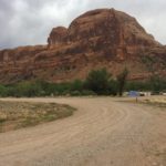 Ein einfacher Campingplatz nahe Moab