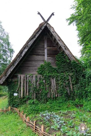 Ein Garten im Germanengehöft im Freilichmuseum Oerlinghausen