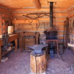Eine alte Werkstatt in der Bluff Fort Historic Site