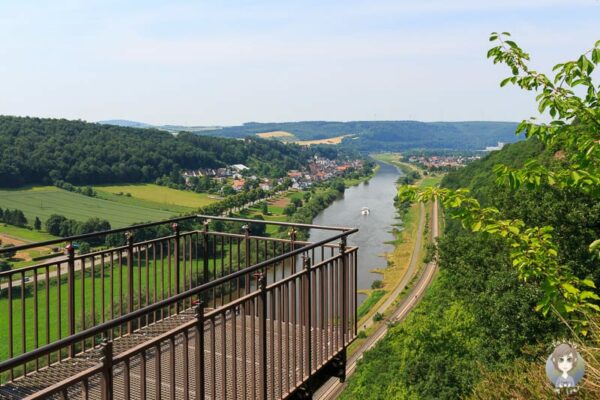 Eine Wanderung im Weserbergland zum Weser - Skywalk in Würgassen, Beverungen