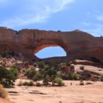 Blick auf den Wilson Arch nahe Moab, Utah