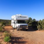 Mit dem Wohnmobil auf dem Cowboy Camp nahe des Canyonlands Nationalparks, Utah