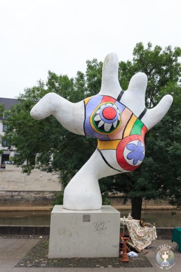 Kunst auf den Straßen von Hannover eine Nana