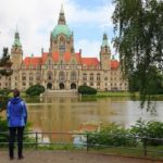 Der Panoramablick auf das Neue Rathaus in Hannover