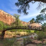 Eine Brücke über den Virgin River im Zion National Park