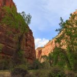 Fantastische Aussichten im Zion National Park auf die roten Felsen