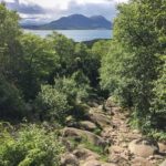 Der Ausblick zurück auf der Torghatten Wanderung in Norwegen