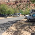 Blick über den Zion Canyon Campground