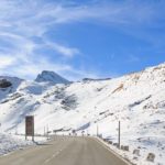 Fahrt durch den Nationalpark Hohe Tauern im Schnee
