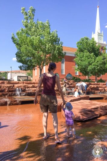 Wasserspass im Park von St. George, Utah