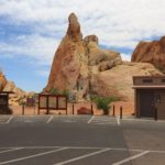 Auf dem Parkplatz von den White Domes im Valley of Fire State Park