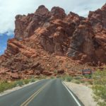 Start der Panoramastrasse hinter dem Visitor Center im Valley of Fire State Park