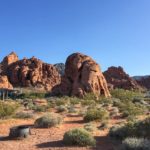 Stellplätze auf dem Atlatl Rock Campground im Valley of Fire State Park