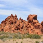 Interessante, rote Felsen im Valley of Fire