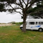 Freedom Camping in Aramoana auf einer Reise durch Neuseeland mit Kind