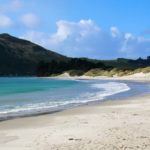 In Neuseeland mit Kind am Aramoana Spit Beach