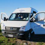 Freedom Camping in Kaikoura beim Reisen in Neuseeland mit Kind