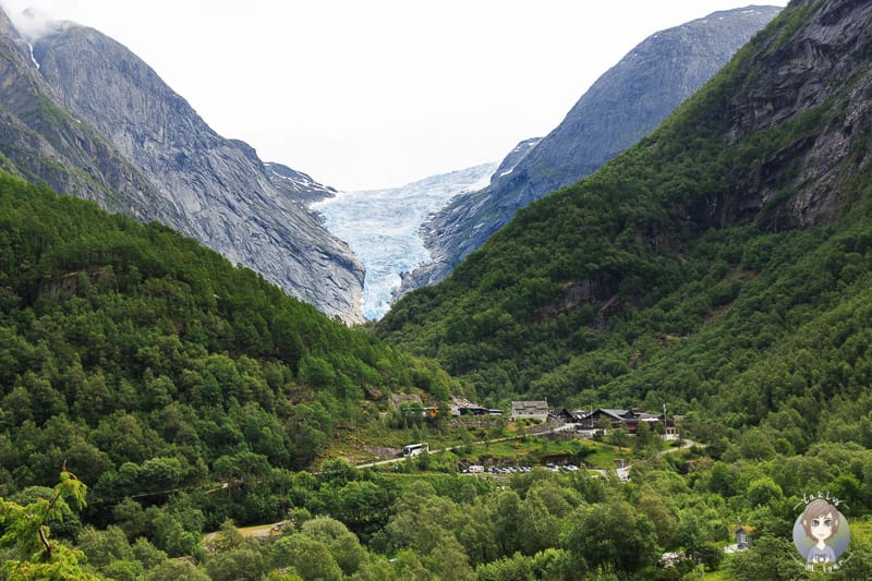 Wanderung zum Briksdalsbreen im jostedalsbreen Nationalpark