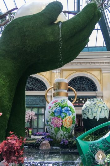 Tolle Blumendeko im Hotel Bellagio in Las Vegas
