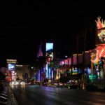 Der Las Vegas Strip bei Dunkelheit
