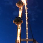 Das The Hight Roller Riesenrad in Las Vegas bei Nacht