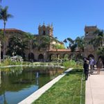 Blick zurück auf das Casa del Balboa in San Diego