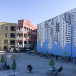 Blick auf den Horton Plaza Park in San Diego