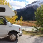 Mit dem Camper am Icefields Parkway