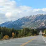 Die Bergwelt auf dem Icefields Parkway in Kanada