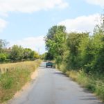 Schmale Straßen der Loire in Frankreich