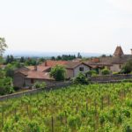 Ausblick in Saint Haon le Chatel in der Loire Frankreich