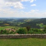 Die Aussicht von Montarcher in Frankreich