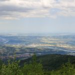 Aussicht auf das Rhône-Tal vom Col du Gratteau