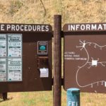 Das Registerbord auf dem Ponderosa Campground