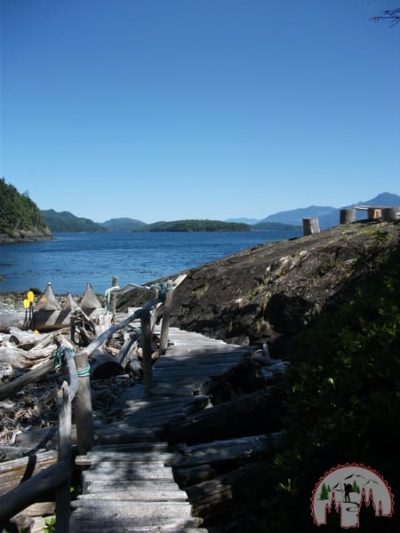 Das erste Camp auf der Kayak Tour auf Vancouver Island