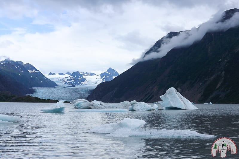 Grewingk Glacier Lake auf Kenai in Alaska