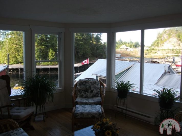 Das Wohnzimmer vom Telegraph Cove Resort auf Vancouver Island