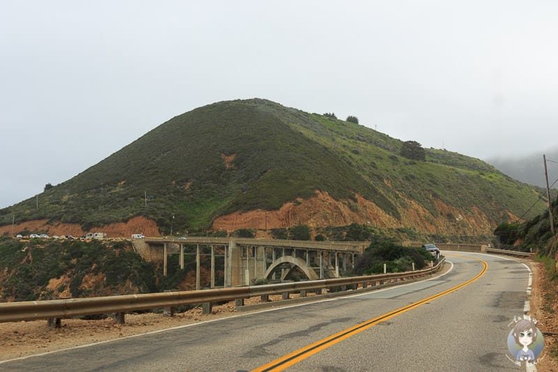 Die Bixby Bridge am Highway 1 an der USA Westküste
