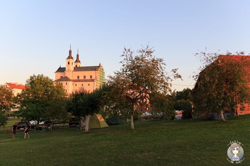 Abendlicher Blick auf das Kloster in Wigry Polen