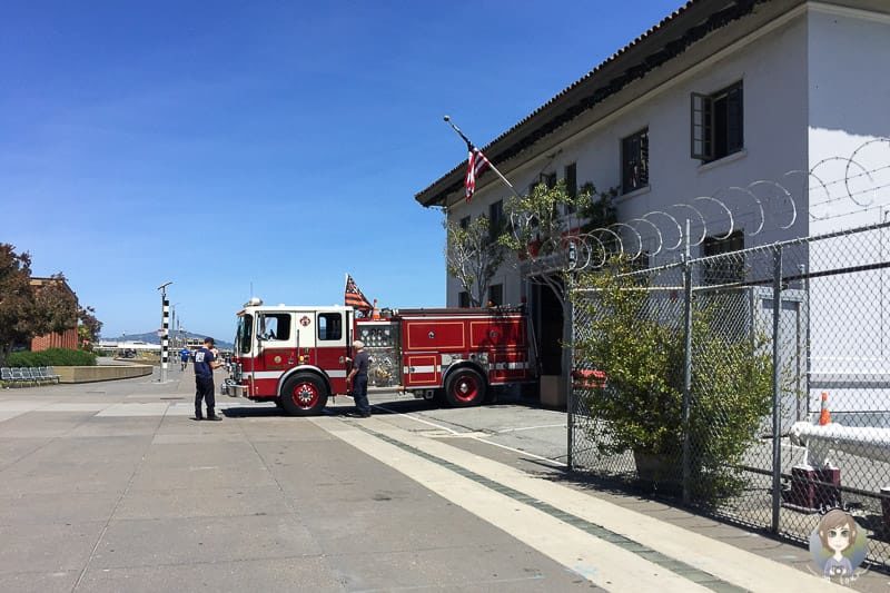Feuerwehr am Pier von San Francisco