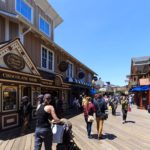 Spaziergang über die Fishermans Wharf mit Kinderwagen